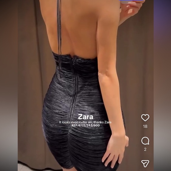 ZARA SHORT FRINGED HALTER DRESS - Picture 12 of 16